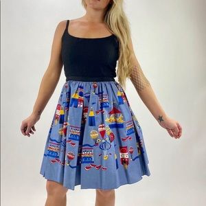 Anna Sui for Anthropologie Carnival/Circus print dress